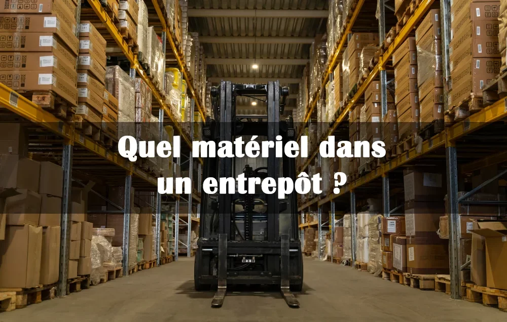 matériel dans un entrepôt
